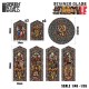 1/48 -1/35 Large Knight Miniature Window Stained Glass (sheet size: 150x220 mm)