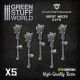 Puppetswar Maces - Left Hands for 28/32mm Wargame Miniatures