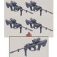 1/35 EF88 Austeyr Assault Rifle w/F2 Spectre DR Sight &amp; LAIRD Laser (4pcs)