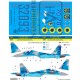 Decal for 1/32 Ukrainian Su-27UBM-1 Flanker C 