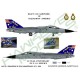 RAAF Decals for 1/72 General Dynamics 30th Anniversary scheme