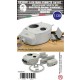 1/35 Late Union Steel T23 Turret for Asuka/Tamiya/Italeri M4A1 Kits