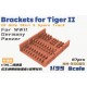 1/35 WWII German Tiger II Side Skirt & Spare Track Brackets