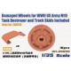1/35 WWII US Army M10 Tank Destroyer Damaged Wheels (Track Skids Included) for Tamiya kits