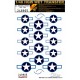 Decals for 1/48 US National Insignia 1943-1944 (wet transfer)