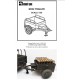 1/35 US M332 Cargo Trailer Full Resin kit