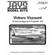 1/200 Vickers Viscount Undercarriage and Propeller Set (metal)