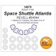 1/144 Space Shuttle Atlantis Masking for Revell kit #04544