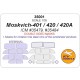 1/35 Moskvitch 401-420 Double sided Paint Masking for ICM kits