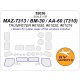 1/35 RU MAZ-7313 / BM-30 / AA-60 Window Masks for Trumpeter kits