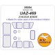 1/35 RU UAZ-469 Window Masks for Zvezda #3629