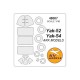 1/48 Yak-52/Yak-54 Paint Masking for ARK Models #48016-18, #48046/Modelist #204810