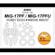 1/48 MiG-17F/PF/PFU Masking for HobbyBoss #80334, #80336, #80337