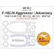 1/48 F-16C/N Aggressor/Adversary Double Sided Masking for Tamiya #61106/61102/61101/89799