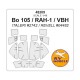 1/48 Bo-105/RAH-1/VBH Masking for Italeri #2742/Revell #04482