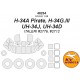 1/48 H-34A Pirate, H-34G.lll, UH-34J, UH-34D Paint Masking for Italeri #2776, #2712