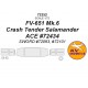 1/72 FV-651 Mk.6 Crash Tender Salamander Paint Masking for ACE #72434