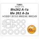 1/72 Me262 A-1A/Me 262 A-2A Masking for HobbyBoss #80248/80249