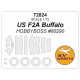 1/72 US US F2A Buffalo Canopies and Wheels Masks for Hobby Boss kits