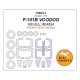 1/72 F-101B VOODOO Double-sided Masking for Revell #04854