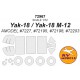 1/72 Yak-18 / M-12 Paint Masking for A-MODEL #7227 #72195 #72198 #72203