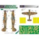 1/24 Hurricane Mk.I Battle of Britain Camouflage Painting Mask for Trumpeter