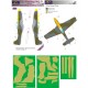 1/32 N.A. Mustang Mk.IV RAF Camo Mask for Tamiya/Zoukei Mura/Trumpeter/Dragon