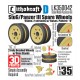 1/35 StuG/Pz III Spare Wheels 95mm w/Bases PATTERN D