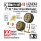 1/35 5 PzRgt Pz III Ausf F/G Spare Wheel Brackets (Wide Type)