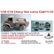 1/35 C15 Chevy Van Lorry Cab11+12 with 2x4 Drive Conversion parts