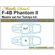 1/48 McDonnell Douglas F-4B Phantom II. Masks for Tamiya kits