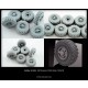 1/35 6X6 Truck URAL-4320 (late) Sagged Wheels Set "Kama" for Trumpeter kits (6pcs)