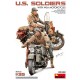 1/35 US Soldiers with WLA Motorcycles (2 figures and 2 bikes)