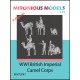 1/72 WWI British Imperial Camel Corps (9 figures)