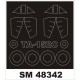 1/48 Ta-152 Paint Mask for HobbyBoss kit (outside-inside)