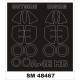 1/48 A-4E Paint Mask for Hobby Boss kits (Outside, Inside)