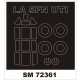 1/72 LA-5FN Uti Canopy & Wheels Paint Mask for KP Models