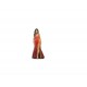 HO Scale Lady in Red Dress (assembled painted 3D figures)