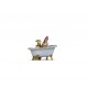 HO Scale Bathing Woman (assembled painted 3D figures)