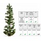 Spruce Tree (height: 25cm, assembled and painted)