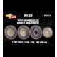 1/35 Sd.Kfz. 250 Common Off-road Wheels with Masks for Takom kits