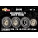 1/35 Sd.Kfz. 251 Common Off-road Wheels with Masks (Fulda) for Border kits