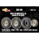 1/35 Sd.Kfz. 251 Common Off-road Wheels with Masks (Deka) for Border kits