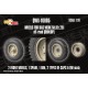 1/16 Corrected Sd.Kfz. 251 Front Wheels for Das Werk kits - Off-road tread (dunlop)