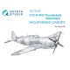 1/72 P-47D Thunderbolt Razorback Vacuumed Clear Canopy for Tamiya kits