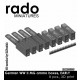 1/35 WWII German MG Ammo Boxes Early (8pcs)