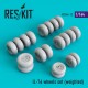 1/144 Ilyushin IL-76 Wheels Set (Weighted) for Zvezda/Trumpeter kits