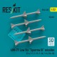 1/32 AIM-7F Low Vis Sparrow III Missiles (4pcs) for F-4/5/15/16/14, F/A-18