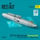 1/32 F-4 Phantom II C/D SUU-16A 20mm Gun Pod (close gun bay) with Centerline Pylon