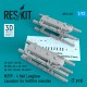 1/72 Hellfire Missiles M299-4 Rail Longbow Launcher (2pcs) for Airfix/Revell